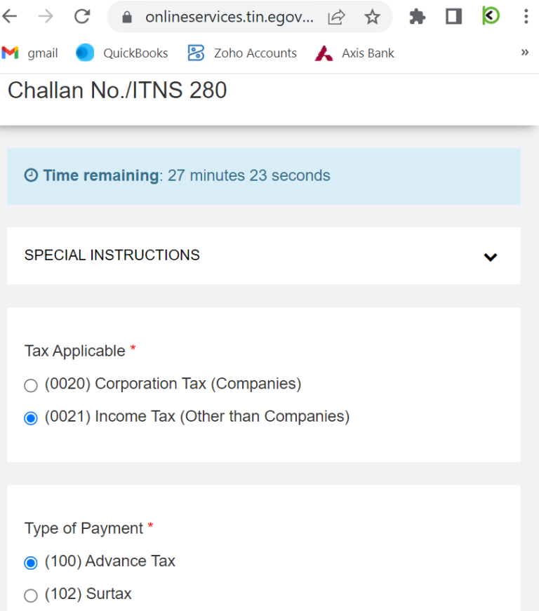 How to pay advance tax online fy 2022 23 