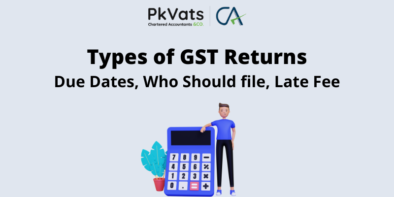 Types of GST Returns, Due Dates, Who Should file, Late Fee